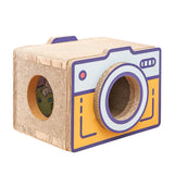 Cat Scratcher Bed Retro Camera Design