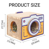 Cat Scratcher Bed Retro Camera Design