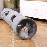 Play Hide Tube With Ball For Large Cat Dogs Rabbit