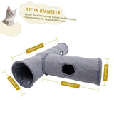 Play Hide Tube With Ball For Large Cat Dogs Rabbit