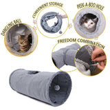 Play Hide Tube With Ball For Large Cat Dogs Rabbit