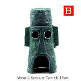 For Alien Spongebob Pineapple House Hole Aquarium Ornament - Crab Pot