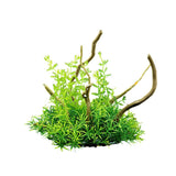 Aquarium Artificial Wood and Plants Fish Decoration - Green