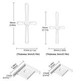 5pcs Plastic Fish Tank Base Bracket Corner Guard for Aquarium Tanks Black-L