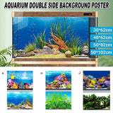 Aquarium Background Fish Tank Wallpaper Double Sided H-50cmx82cm
