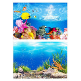 Aquarium Background Fish Tank Wallpaper Double Sided H-50cmx82cm