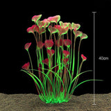 Artificial Aquarium Water Plants - Pink - 40cm
