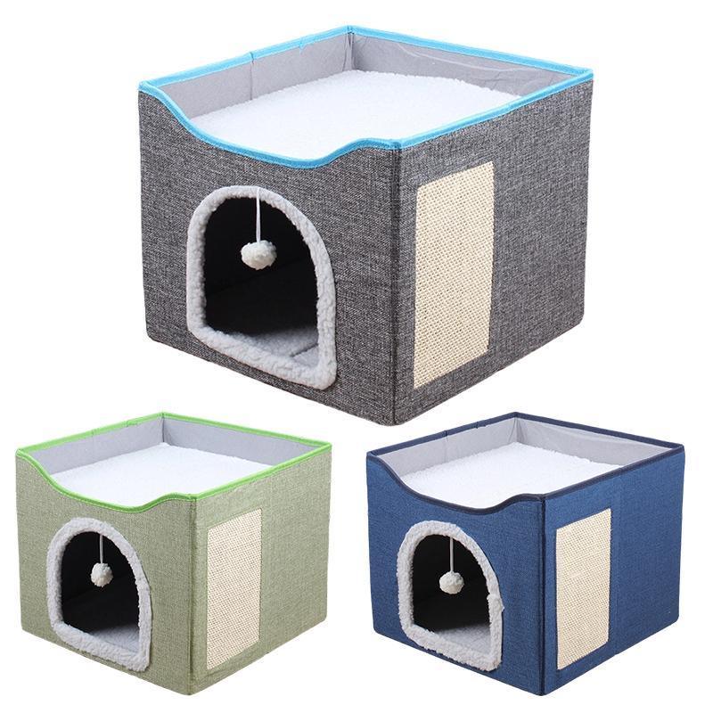 Foldable Pet Cat Calming Bed