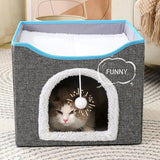 Foldable Pet Cat Calming Bed