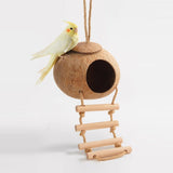 Natural Coconut Bird Nest - Stairs type