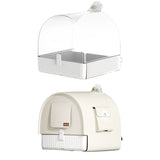 3in1 Parrot Bath Basin Bird Feeder Water Bowl