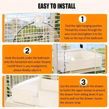 3in1 Parrot Bath Basin Bird Feeder Water Bowl