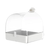 3in1 Parrot Bath Basin Bird Feeder Water Bowl