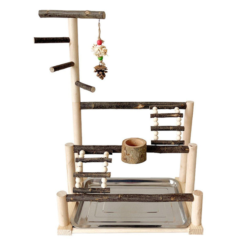 Wooden Parrot Stand Pole