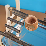Wooden Parrot Stand Pole