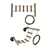 Wooden Climbing Ladder Swing Toy Nut Washer Fixed Type