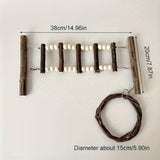 Wooden Climbing Ladder Swing Toy Nut Washer Fixed Type