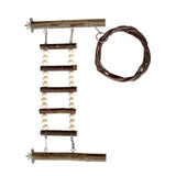 Wooden Climbing Ladder Swing Toy Nut Washer Fixed Type