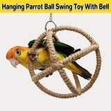 Interactive Parrot Toys Nibbling Balls Hoop Swing