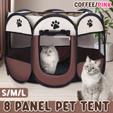 Pet Fence Indoor Cat Dog Tent S Pink