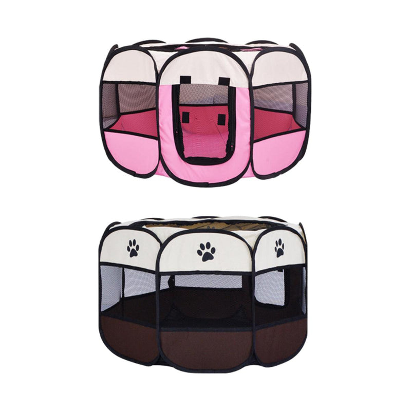 Pet Fence Indoor Cat Dog Tent S Pink