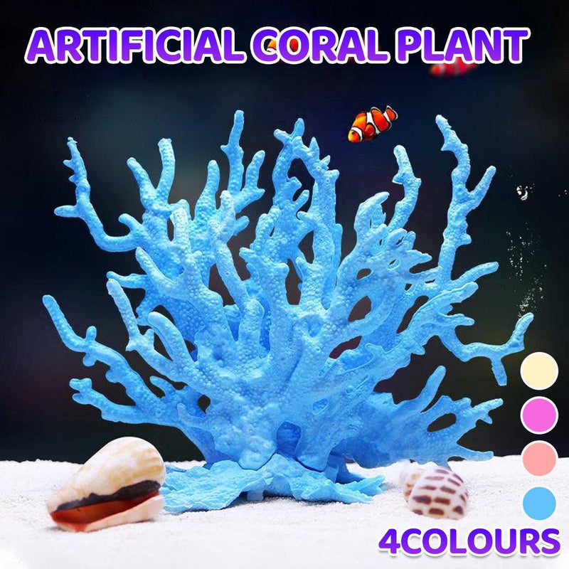 Soft Coral Realistic Water Plants Aquarium Decoration Pink