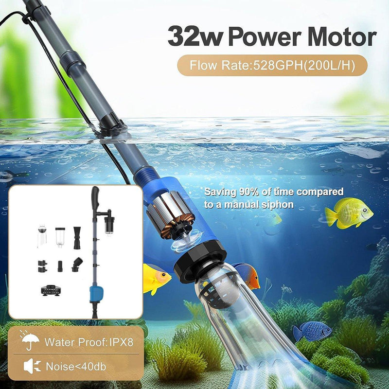 Aquarium Multi-function Water Suction Pump For Fish Waste