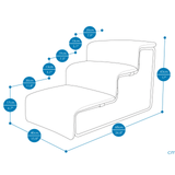 Pet Stairs for Dogs & Cats - Nimbus Grey