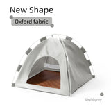 Outdoor Cat House for Small Pets, Grey, Size: S  35*35*30cm