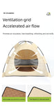 Outdoor Cat House for Small Pets, Grey, Size: S  35*35*30cm