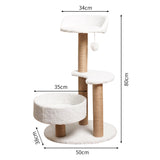Modern Cat Tree Tower with Scratching Posts and Cozy Perches