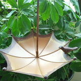 Metal Hanging Umbrella-Shaped Bird Feeder