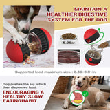 Red Interactive Dog Slow Feeder Toy