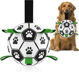 Outdoor Interactive Dog Toy Soccer Ball with Rope