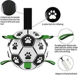 Outdoor Interactive Dog Toy Soccer Ball with Rope
