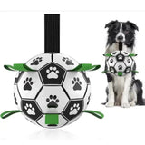 Interactive Dog Toy Soccer Ball with Rope