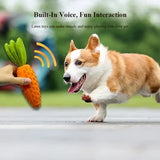 2 PCS Durable Rubber Carrot Dog Toy