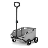 Grey Foldable Pet Travel Wagon for Small Dogs