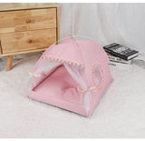 Pink Floral Portable Folding Pet Tent