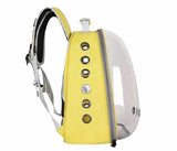 Blue Pet Carrier Backpack - Large Capacity for Birds & Cats