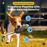 Green Interactive Tire Rope Dog Toy