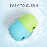 2 Pcs Light Green and Green Interactive Pet Treat Dispensing Ball