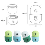 2 Pcs Light Green and Green Interactive Pet Treat Dispensing Ball