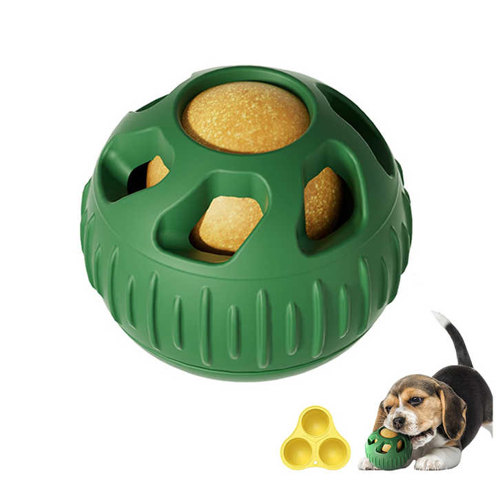 Blue Ball and Black Mould Pet Treat Dispensing Ball and Moulding Set