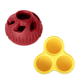 Red Ball and Yellow Mould Pet Treat Dispensing Ball and Moulding Set