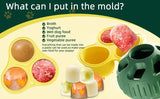 Red Ball and Yellow Mould Pet Treat Dispensing Ball and Moulding Set