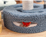 Blue And Grey Sunflower Cat Scratching Post