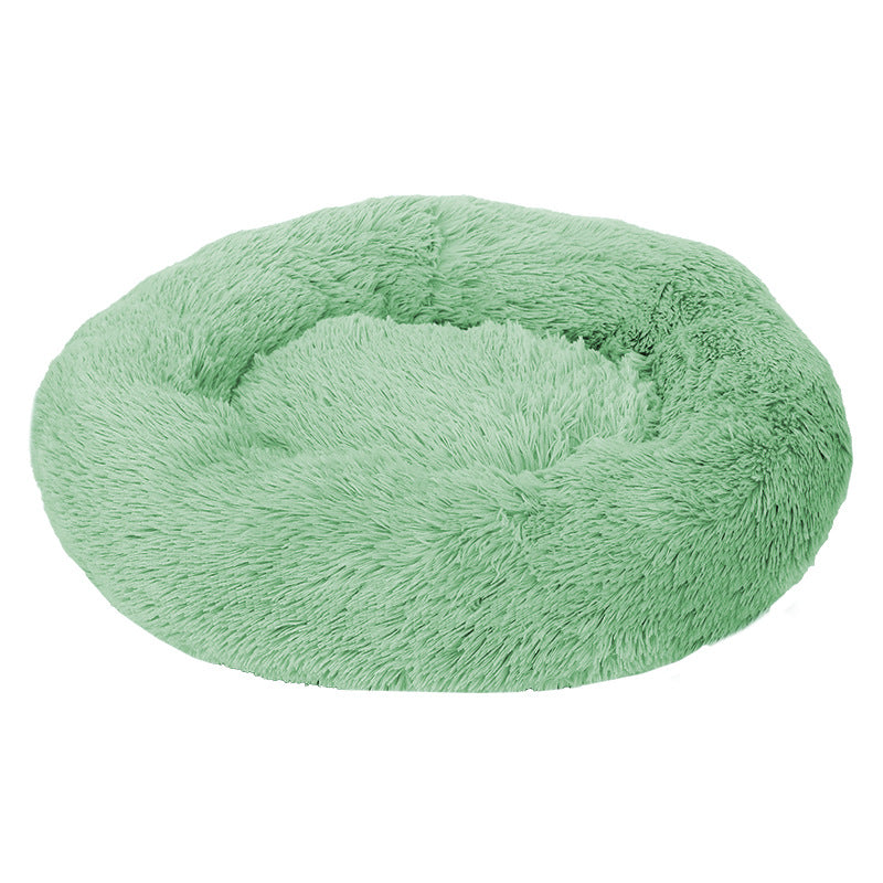 Green 50cm Pet Bed - Plush Cat & Dog Bed