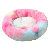 Multicolour 50cm Pet Bed - Plush Cat & Dog Bed