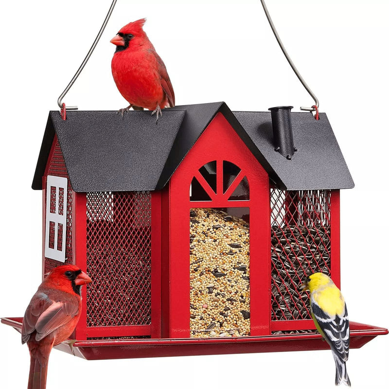 Charming House-Shaped Hanging Bird Feeder